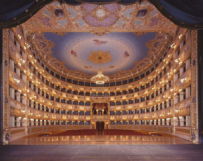 Vista de la sala del Gran Teatre La Fenice de Venècia des de l’escenari